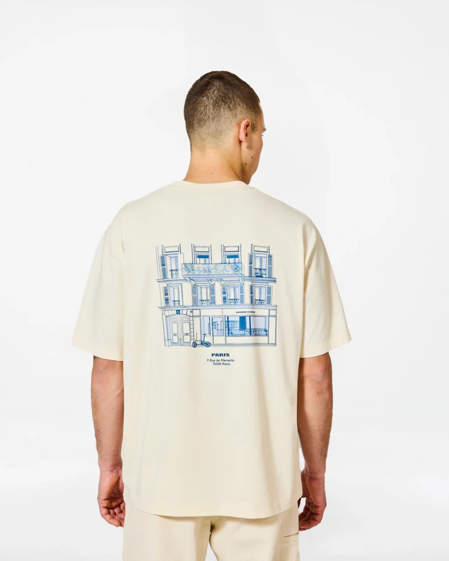 T-shirt Paris, écru