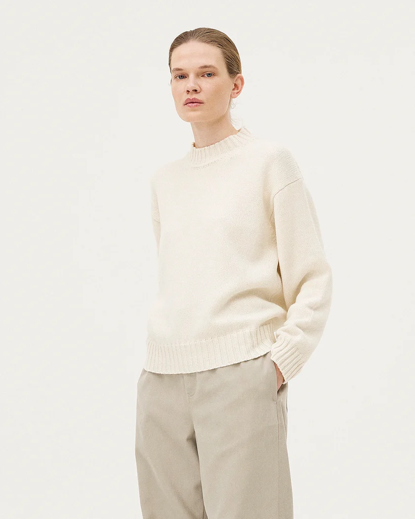 Pull MIWA, écru laine